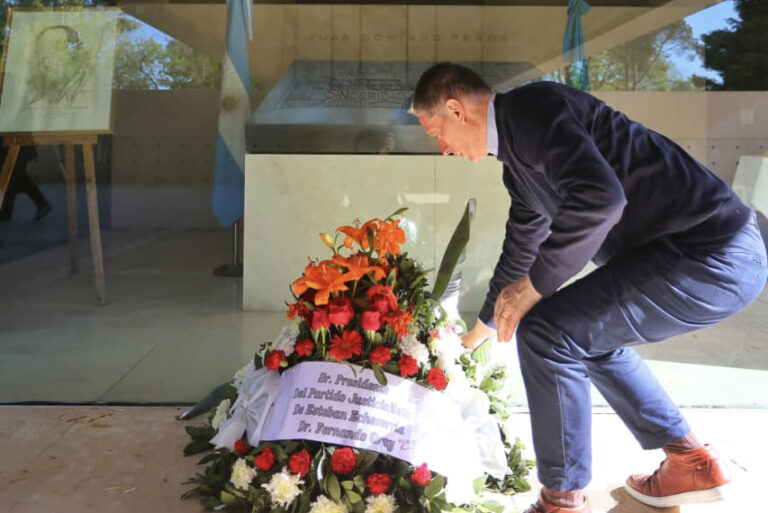 A 130 años del nacimiento del General Perón, Fernando Gray rindió homenaje al líder del movimiento justicialista